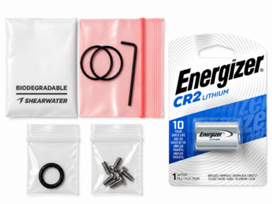 Kit de mantenimiento Shearwater Swift 27002 con batería Energizer CR2 de 3 V